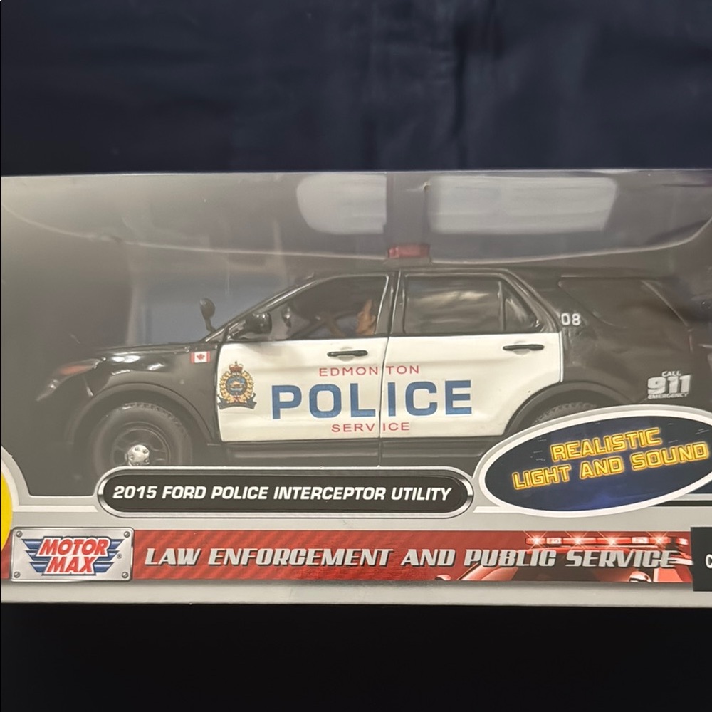 Black and White Police Interceptor Utility